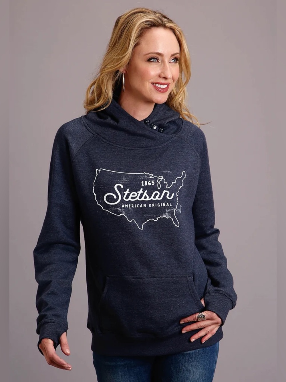 Stetson Women's Hoodie Sweatshirt Size Large